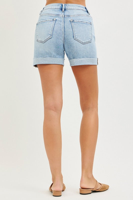 Risen High Rise Cuffed Shorts