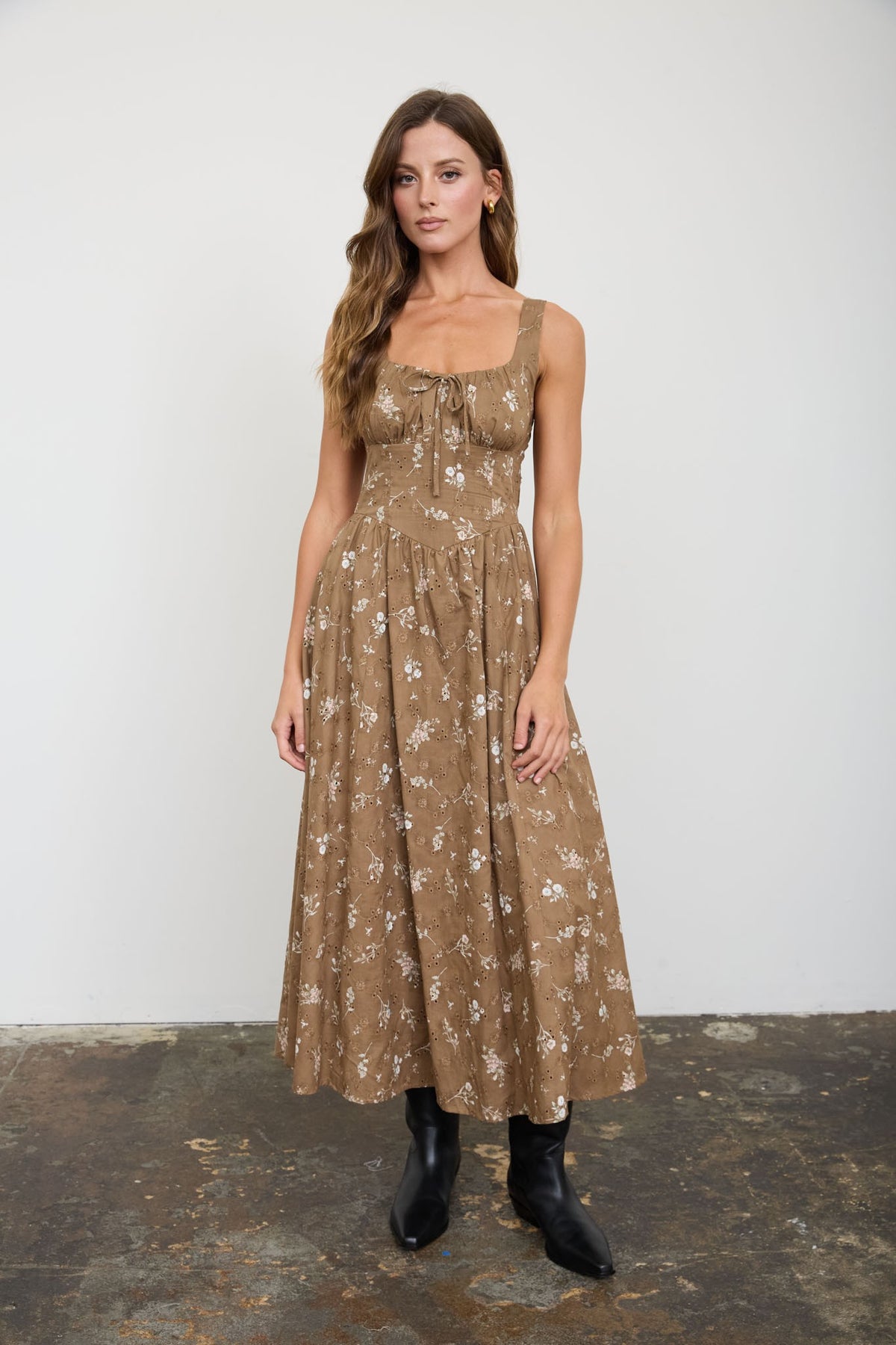 Cora Corset Midi Dress