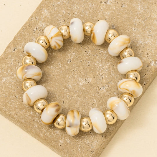 Tan Luxe Resin Bracelet