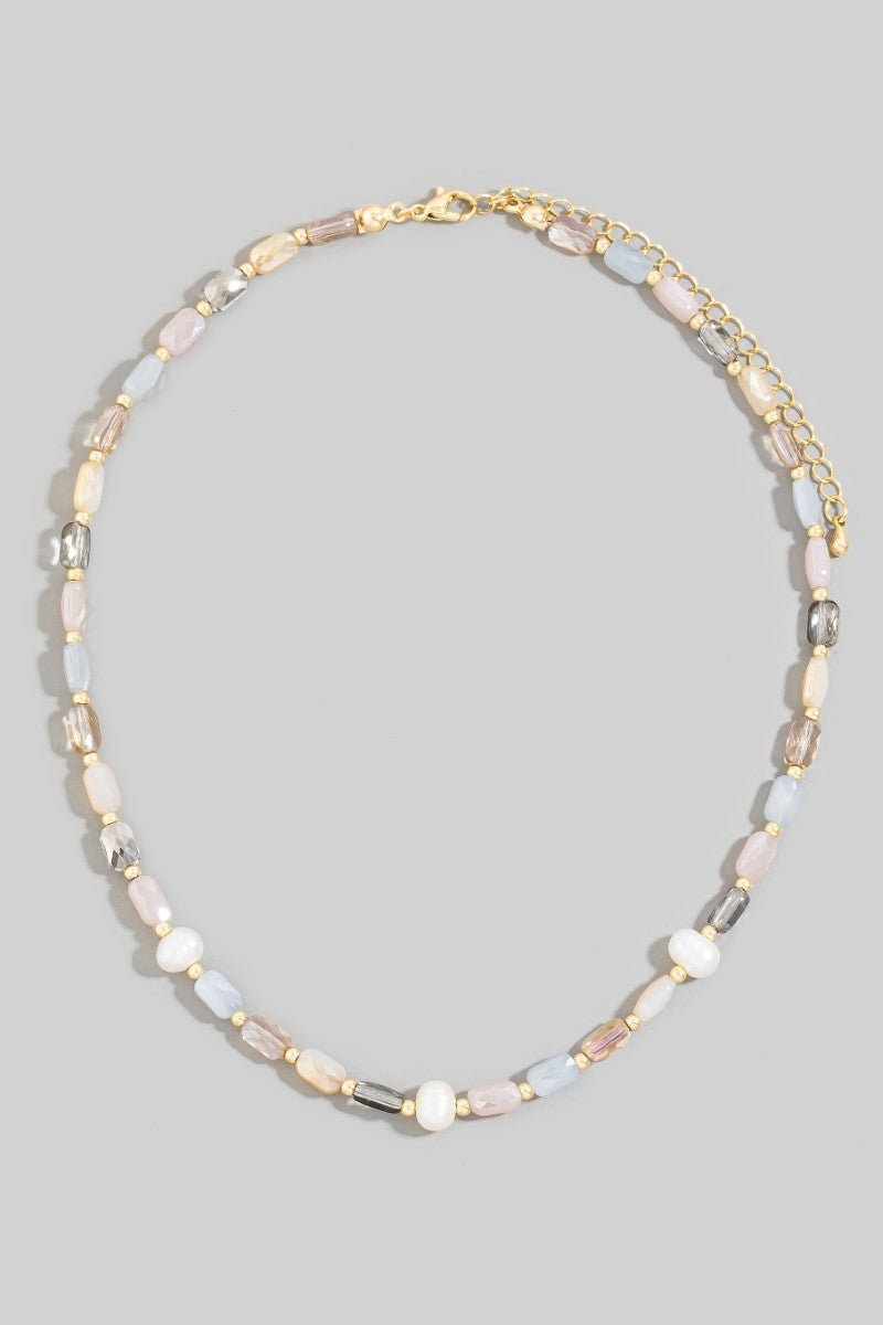 Shimmer Link Beaded Necklace