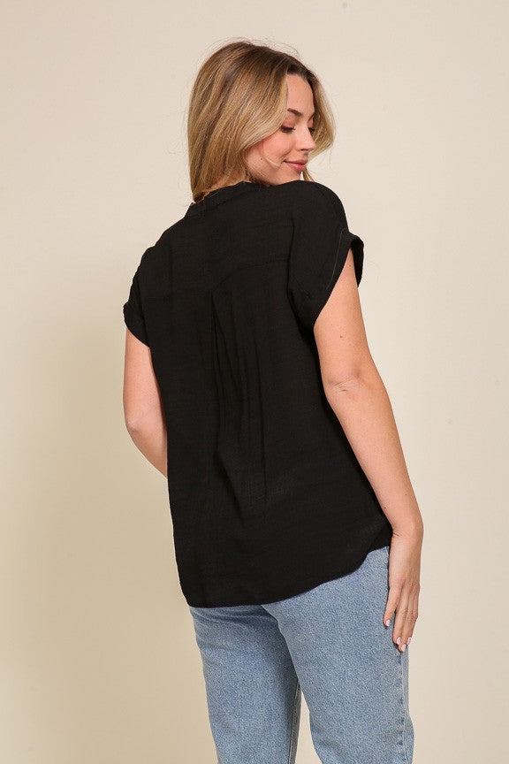 Eclipse Button Down Blouse