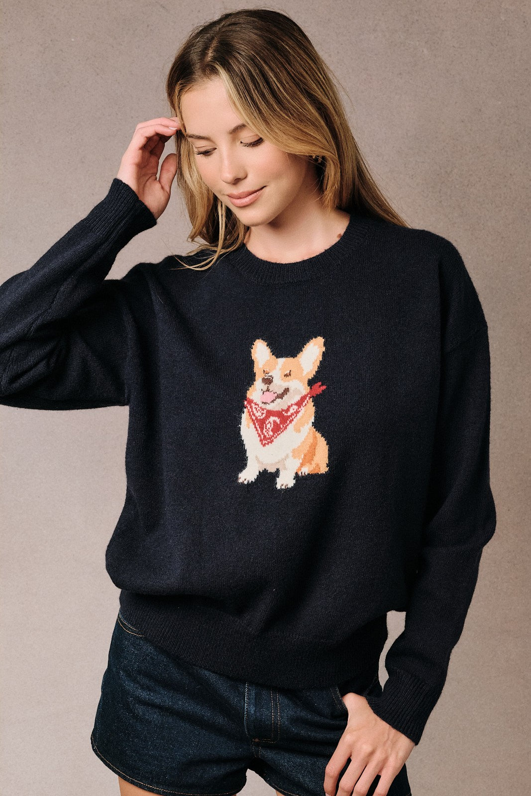 Corgi Knit Sweater
