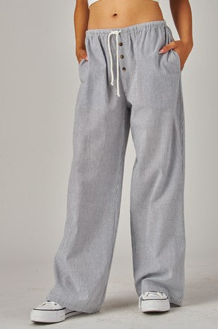 Coastline Pinstripe Boxer Pants