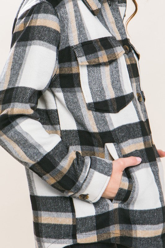 Cozy Plaid Button Up