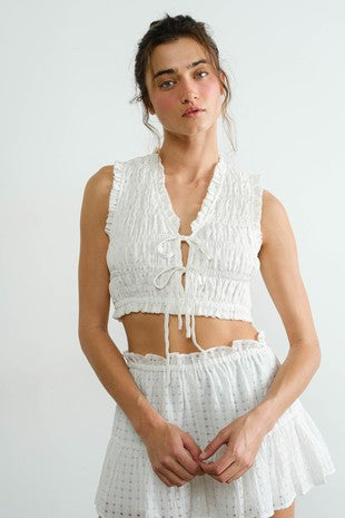 Sea Searcher Ruffle Top and Skort Set