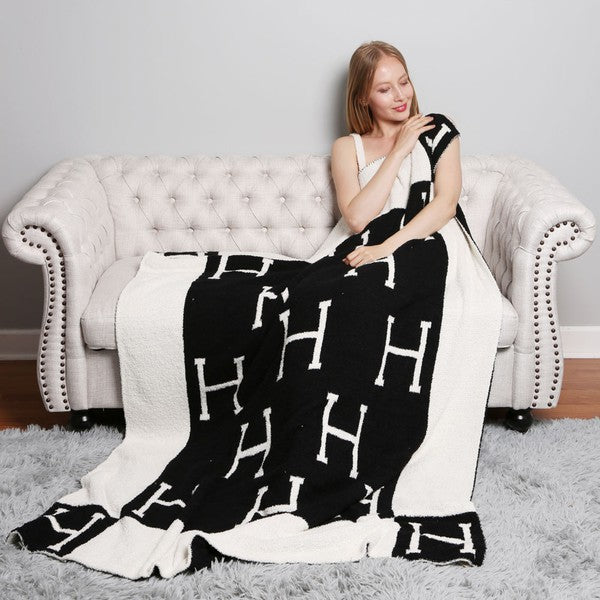 Two Tone Microfiber Blanket