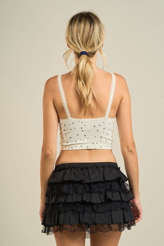 Bow Pattern Seamless Top
