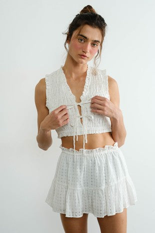 Sea Searcher Ruffle Top and Skort Set