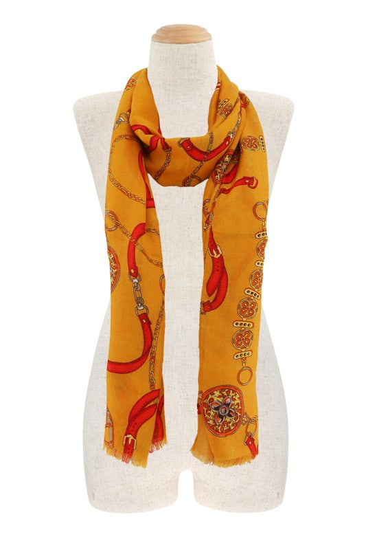 Chain Design Shawl Wrap Scarf