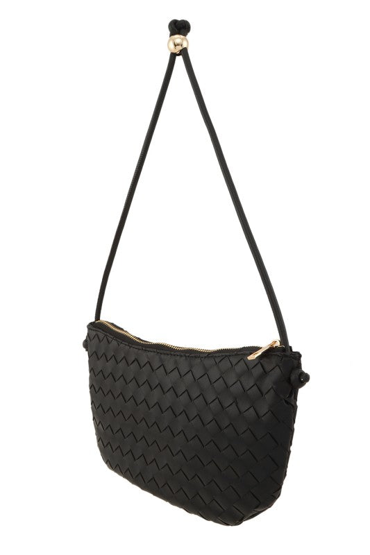 Adjustable Woven Shoulder Bag