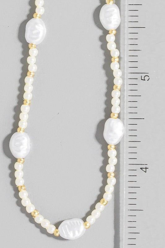 Mixed Pearl Beaded Necklace