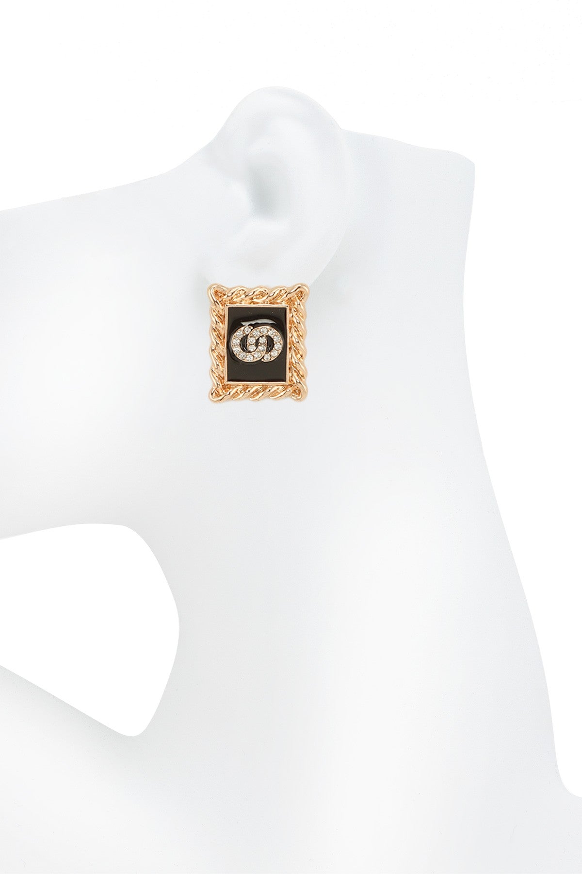Double Rhinestone Lux Studs