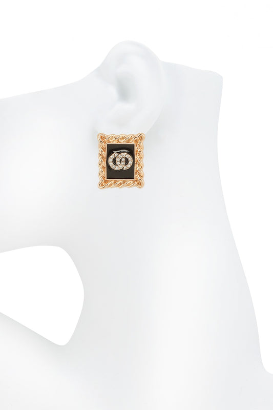 Double Rhinestone Lux Studs