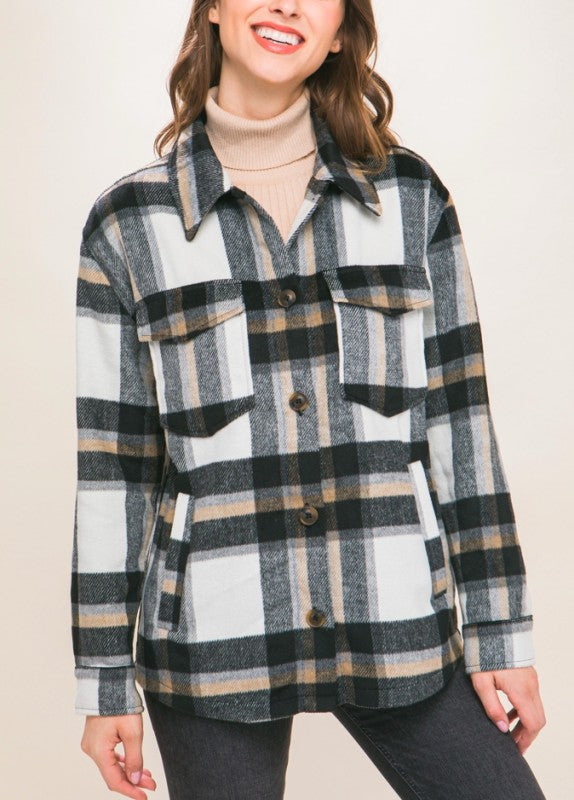 Cozy Plaid Button Up