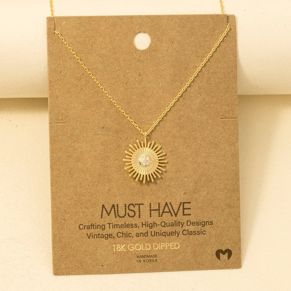 Sunbeam Glow Charm Necklace