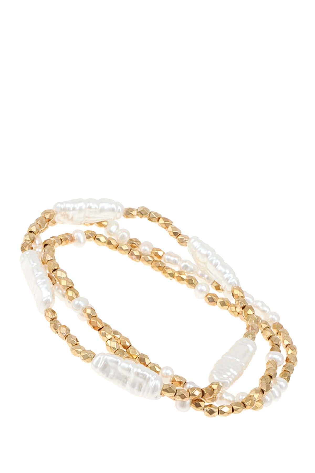 Pearl Cascade Bracelet Set