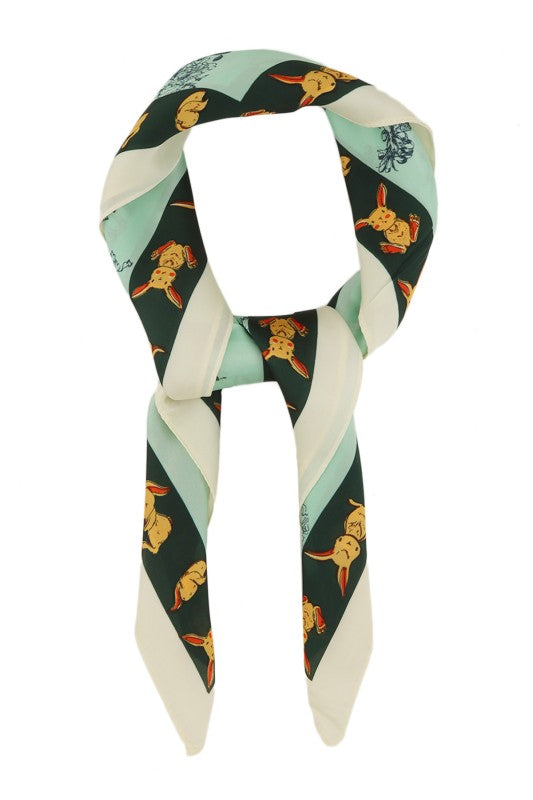 Rabbits Print Bandana Scarf