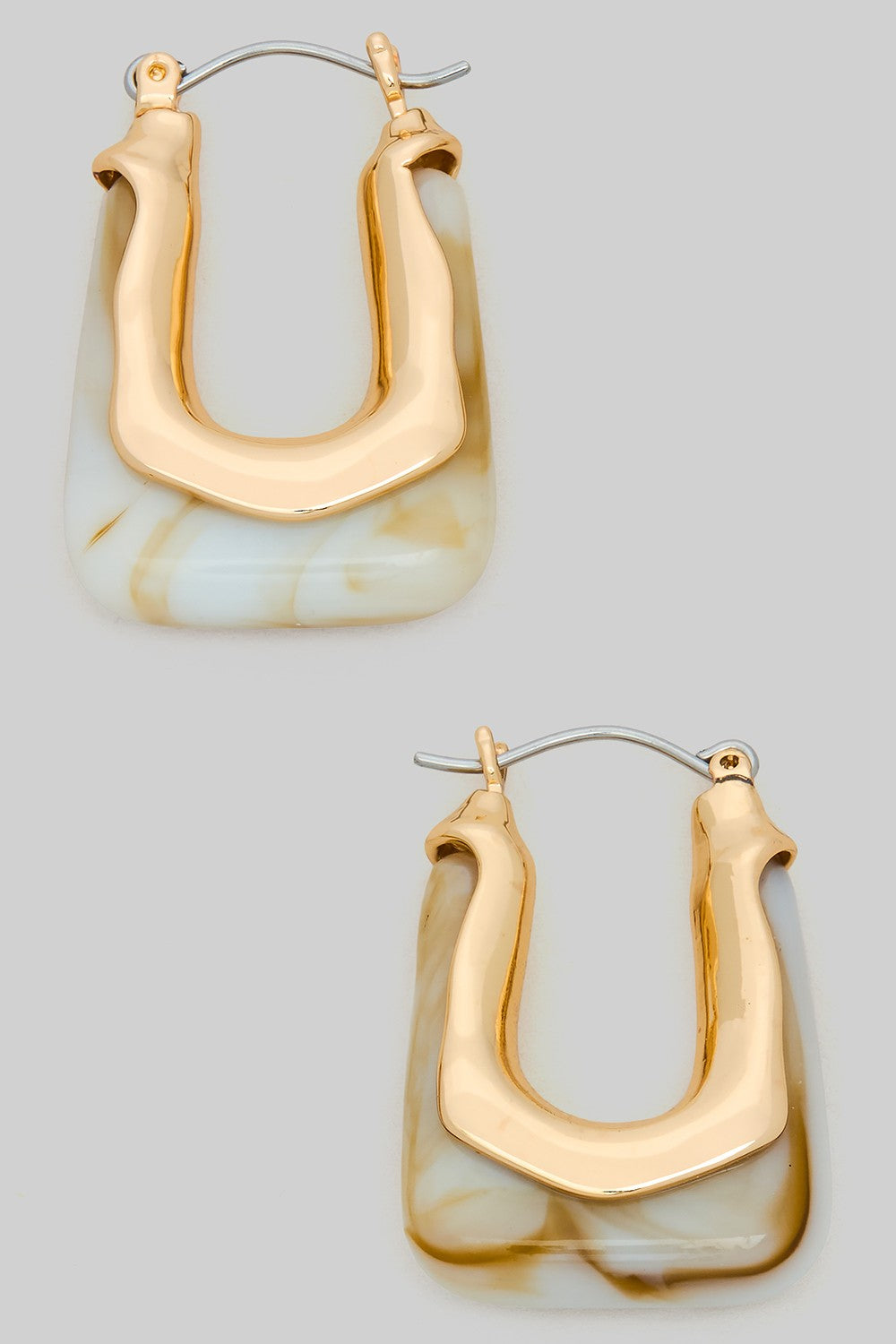 Sea Glass Resin Hoops