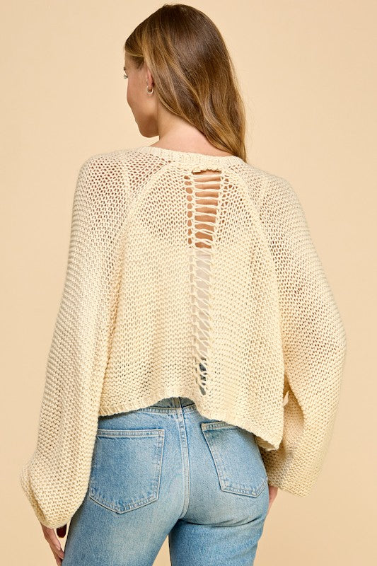 Clean Lines Cream Cardigan