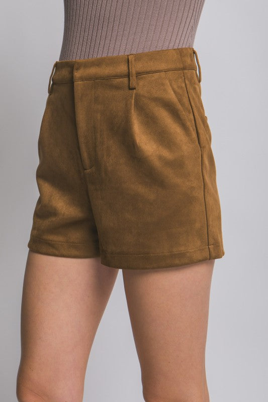 Soft Suede Shorts