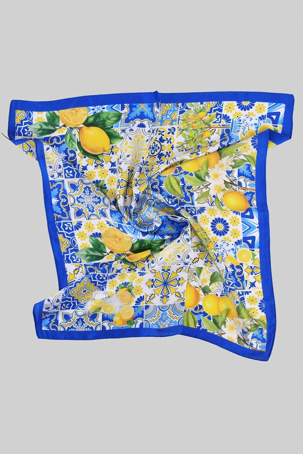 Lemon Pattern Square Scarf