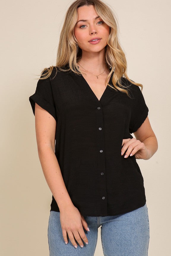 Eclipse Button Down Blouse