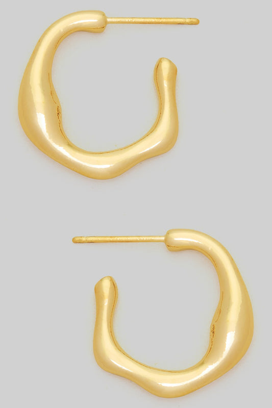Essential Gold Drippy Hoops