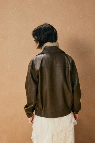Dark Roast Leather Jacket