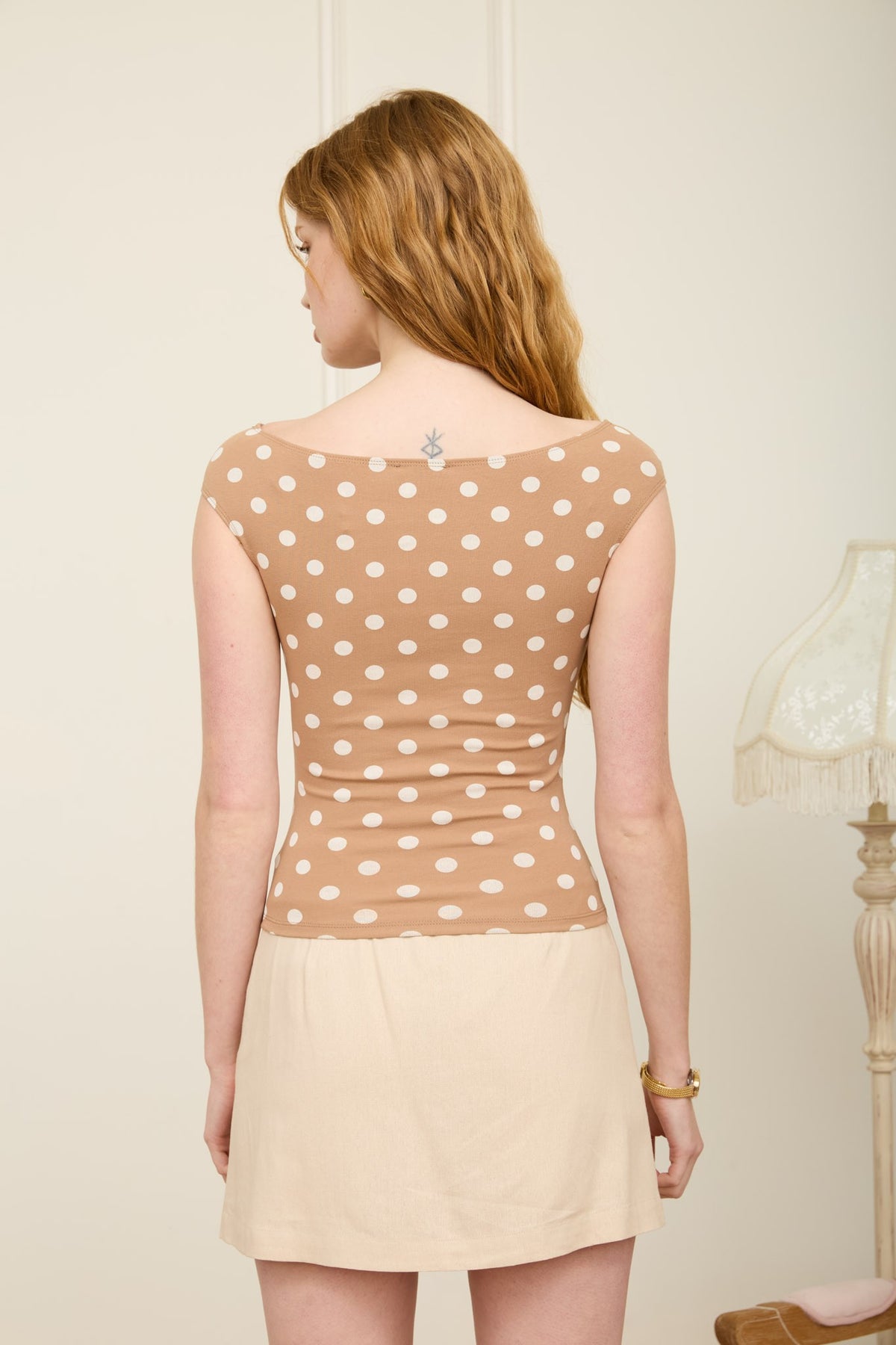 Odette Polka Dot Top