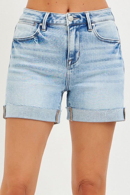 Risen High Rise Cuffed Shorts