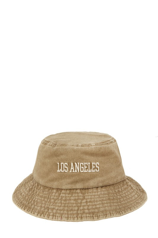 Los Angeles Embroidery Bucket Hat