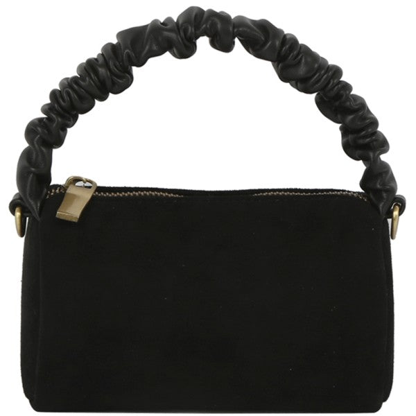 Chic Textured Handle Satchel Bag