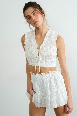 Sea Searcher Ruffle Top and Skort Set
