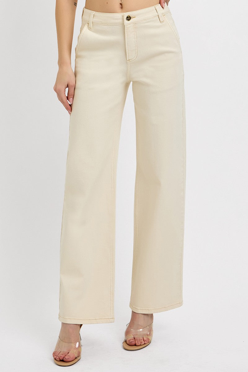 Risen Tummy Control Slouchy Ankle Baggy Pants
