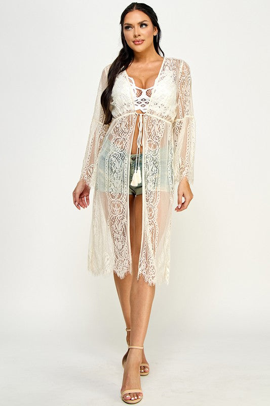 Barefoot Bloom Crochet Cardigan