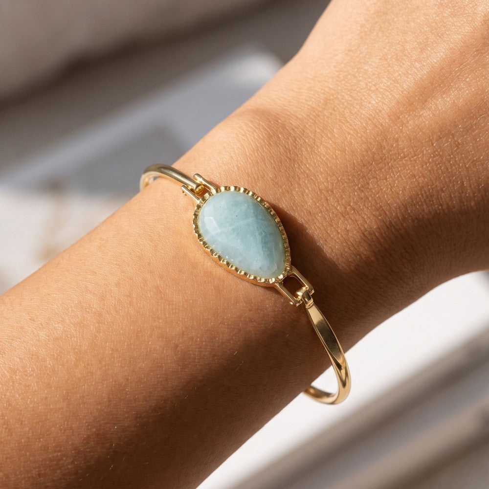 Teardrop Bangle Bracelet