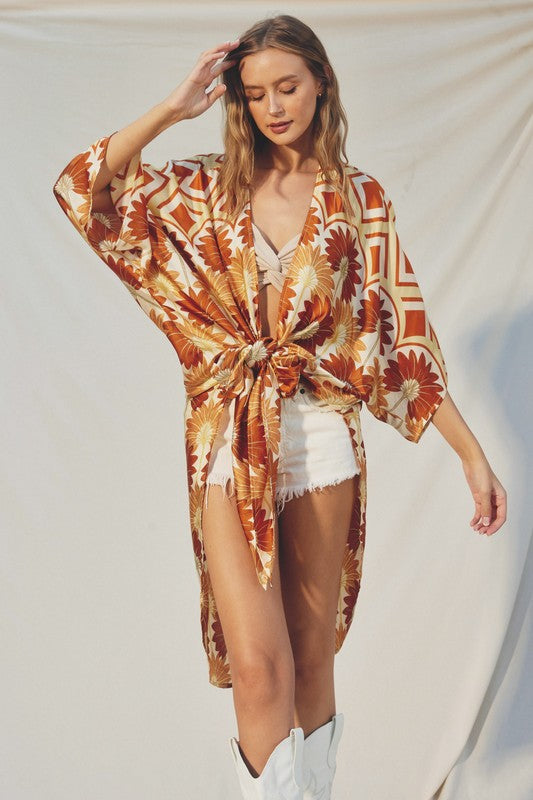 Golden Age High Slits Kimono