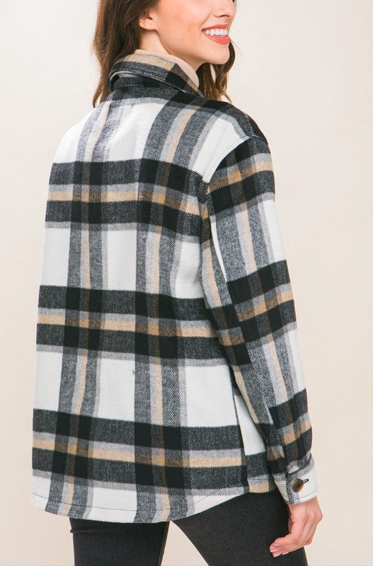 Cozy Plaid Button Up