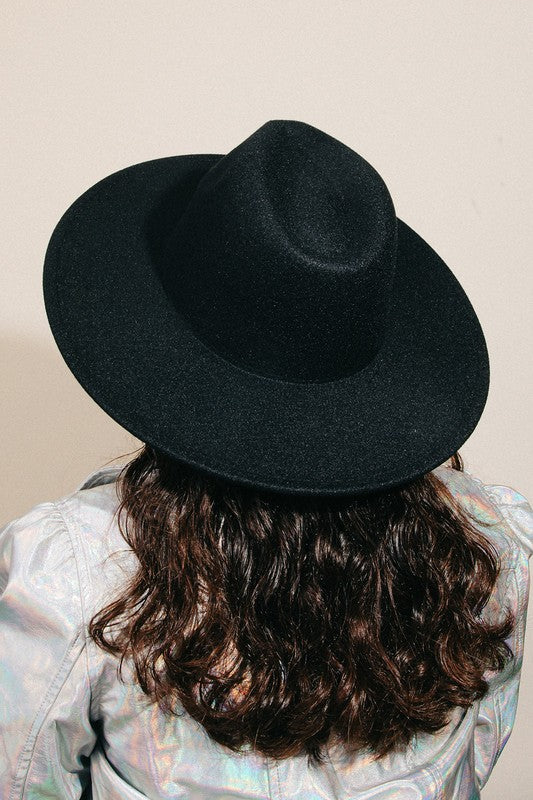 Flat Brim Fedora Fashion Hat