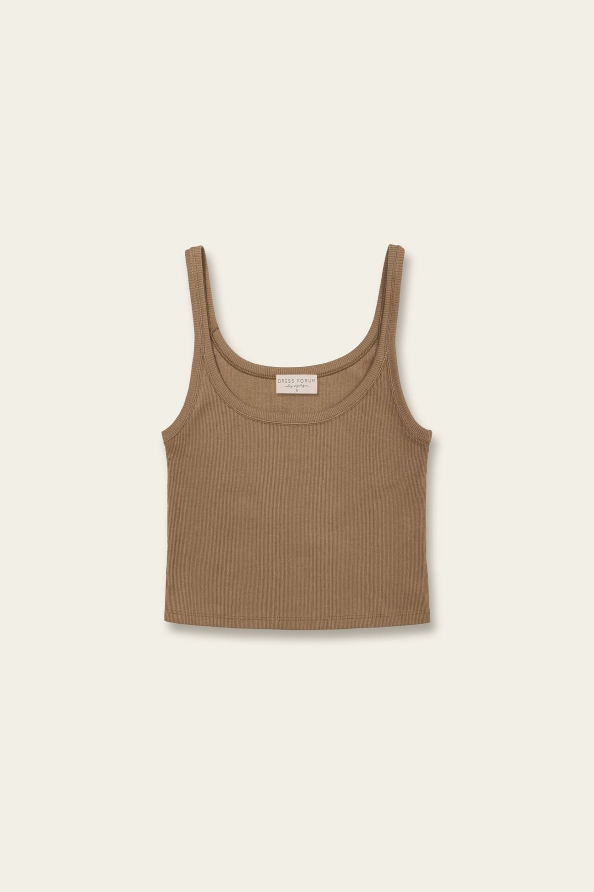 Cinnamon Ribbed Tank