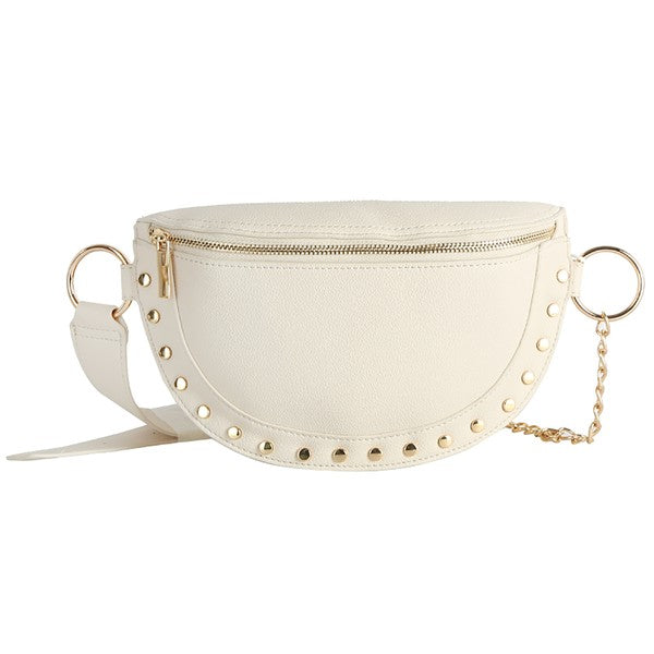 Casual Studded Belt Bag