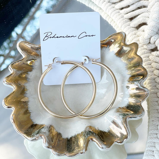 Luna Hoops 14k Gold