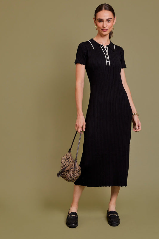 Aiko Polo Neck Dress