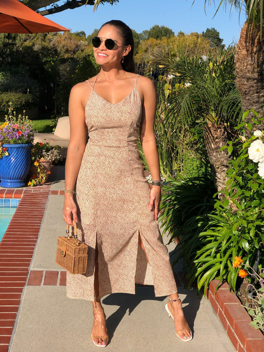 Eva Tie Back Midi Dress